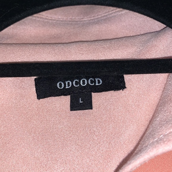 Light Pink Soft Moto Style Jacket - Picture 4 of 5